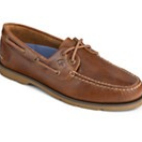 Clear Out- VGUC Sperry Leeward 2-Eye Yacht Club Boat Shoe size 12 in Amaretto - Picture 1 of 15